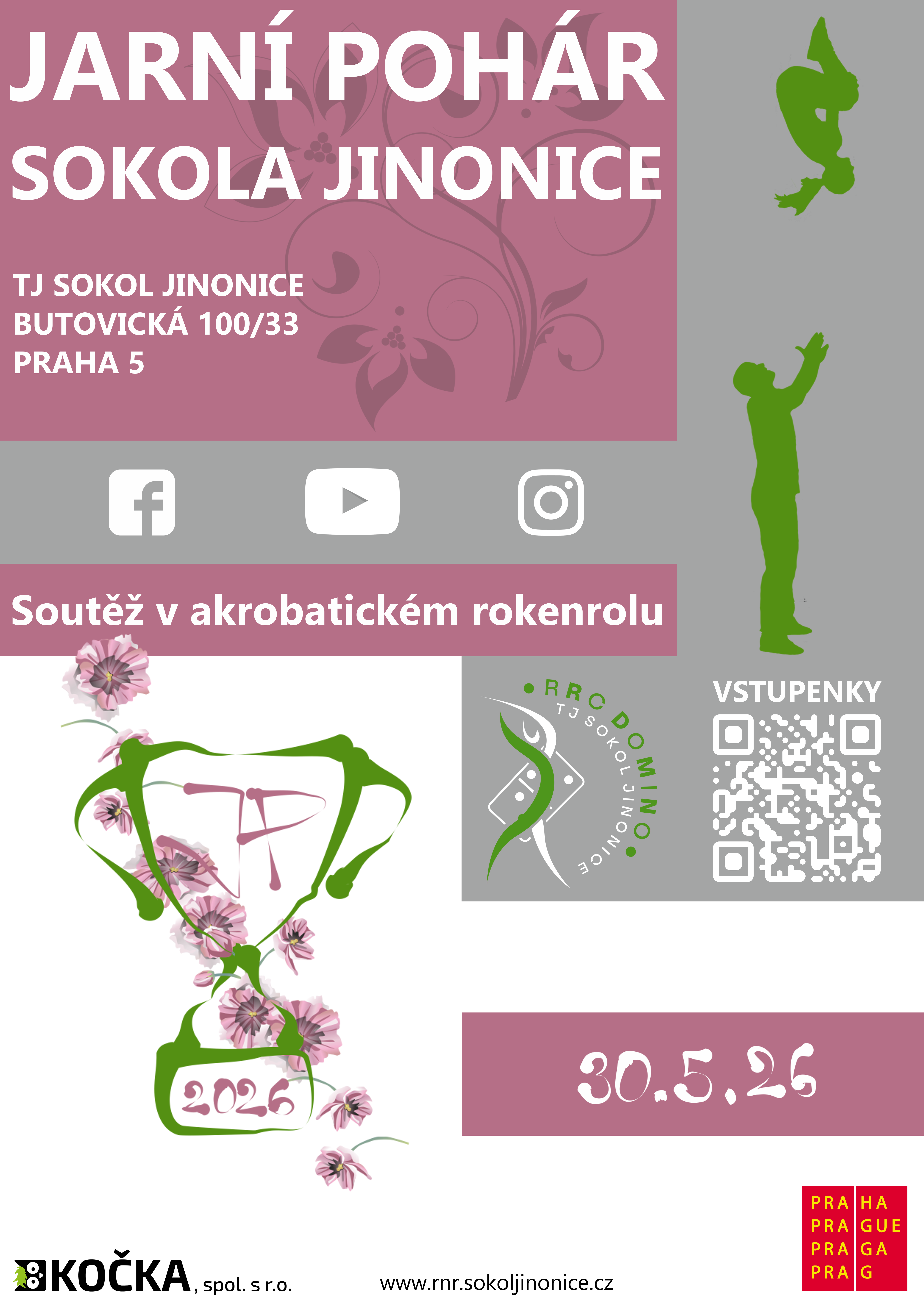 Plakát pro Jarní pohár Sokola Jinonice