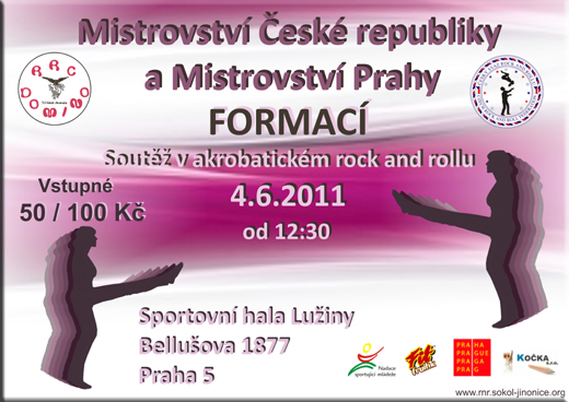 Plakát pro Mistrovství ČR formací