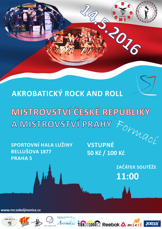 Plakát pro Mistrovství ČR formací